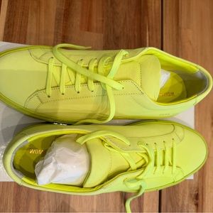 Neon Yellow Common Project Sneakers - size 40